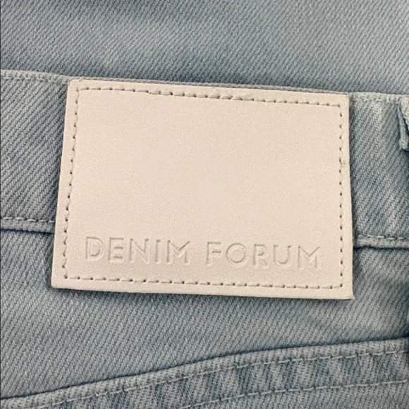 Denim Forum The Arlo High Rise Straight 28l Light Blue Wash - Picture 13 of 15